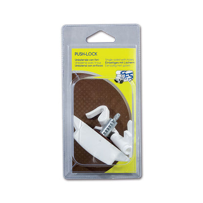 Push-Lock unilaterale • bianco • con ganci • blister