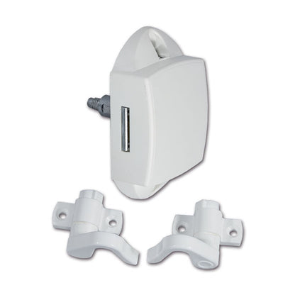 Push-Lock unilaterale • bianco • con ganci • blister