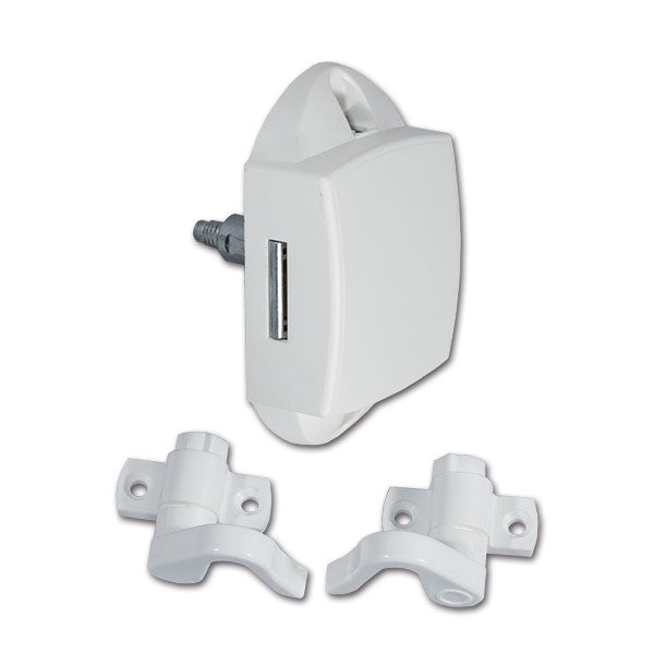 Push-Lock unilaterale • bianco • con ganci