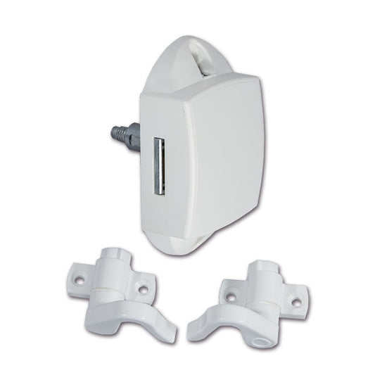 Push-Lock unilaterale • bianco • con ganci