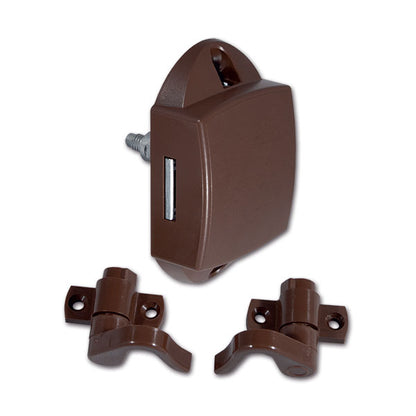 Push-Lock unilaterale • marrone • con ganci • blister