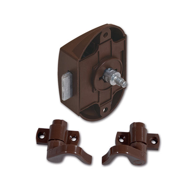 Push-Lock unilaterale • marrone • con ganci • blister