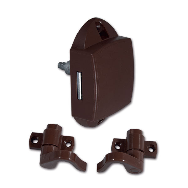 Push-Lock unilaterale • marrone • con ganci