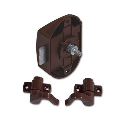 Push-Lock unilaterale • marrone • con ganci