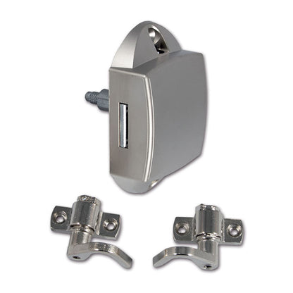 Push-Lock unilaterale • satinato • con ganci • blister