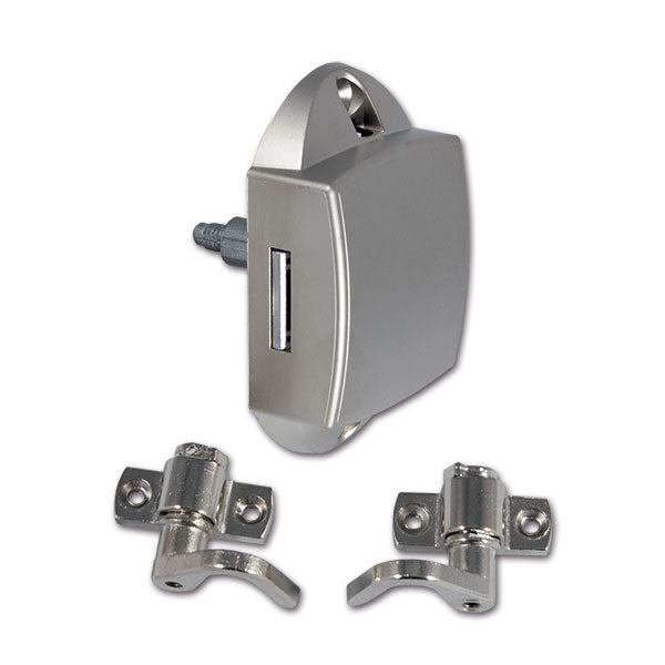 Push-Lock unilaterale • satinato • con ganci