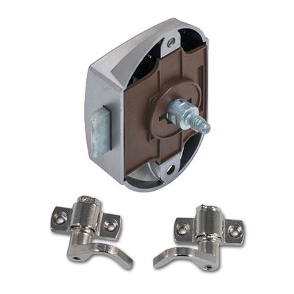 Push-Lock unilaterale • satinato • con ganci