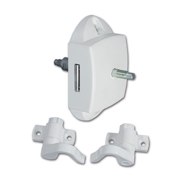 Push-Lock bilaterale bianco • ganci • blister