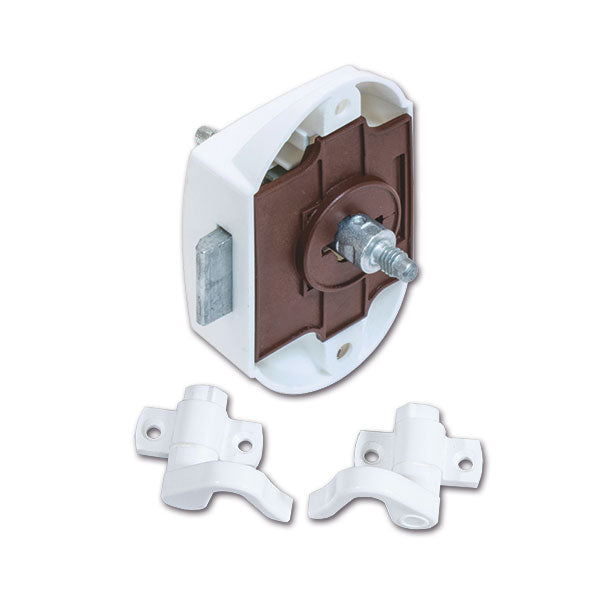 Push-Lock bilaterale bianco • ganci • blister