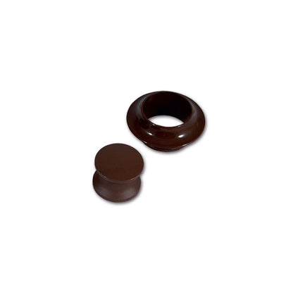 Pulsante e rosetta • marrone • blister