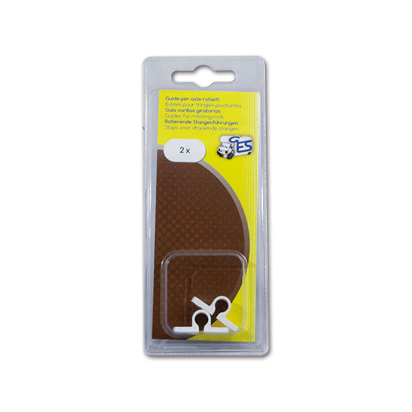 Kit 2 fermi per asta • bianco • blister