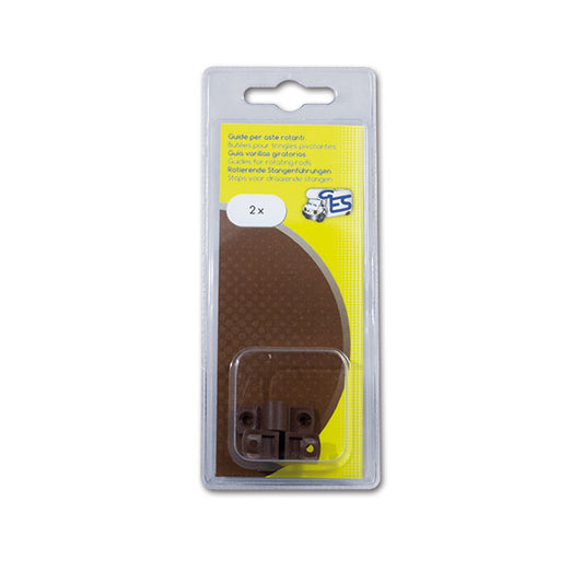 Kit 2 fermi per asta • marrone • blister