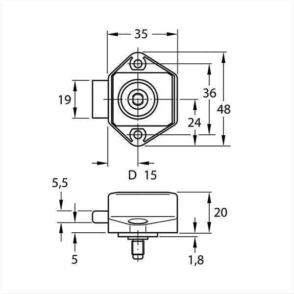Mini Push-lock • bianco