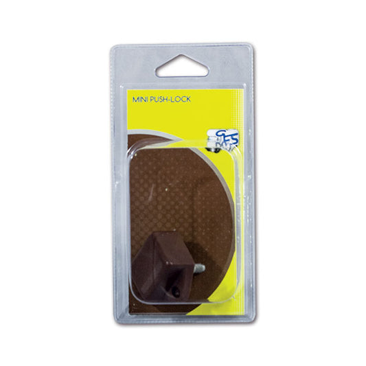 Mini Push-lock • marrone • blister