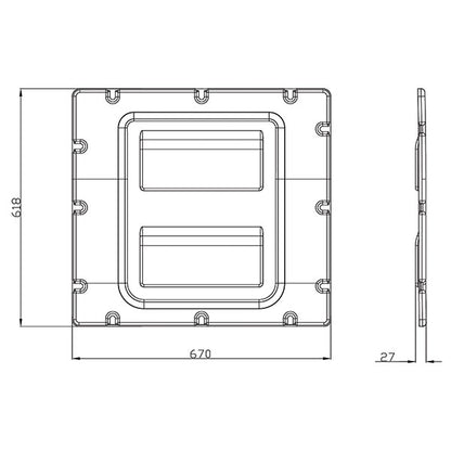 Panel mit 2 Netzen • rechte Heckklappe • Ducato