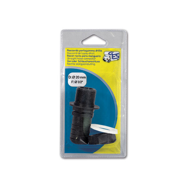 Kit raccordo dritto F 1/2" • D Ø 20 mm • blister