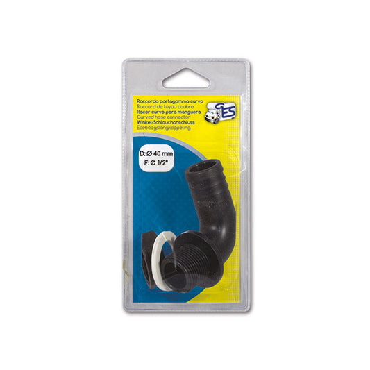Set gebogener Außengewindeanschluss • F 1"1/2 • D Ø 40 mm • Blister
