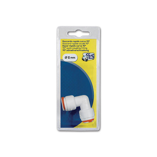 Raccordo rapido curvo 90° • Ø 12 mm • blister
