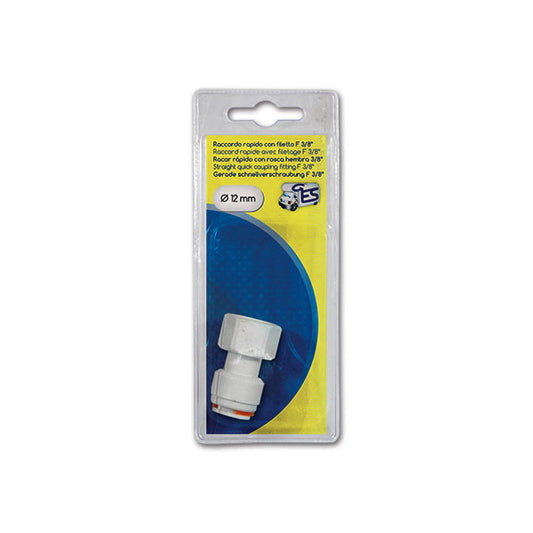 Raccordo rapido dritto • F 1/2'' • Ø 12 mm • blister