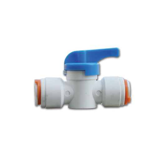 Raccordo dritto con rubinetto • Ø 12 mm