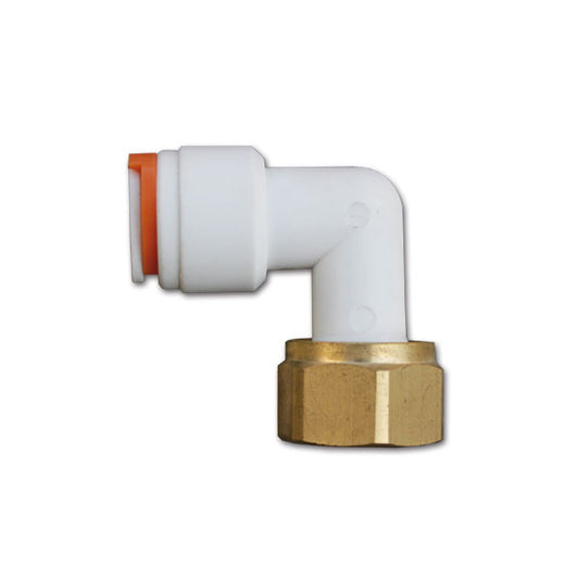 Raccordo curvo 90° con filetto • F 1/2'' • Ø 12 mm