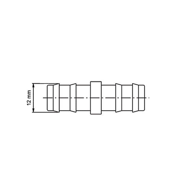 Manicotto dritto • Ø 12 mm