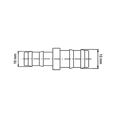 Manicotto di riduzione • Ø 10 x 12 mm • blister