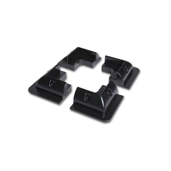 Fissa pannello angolare nero