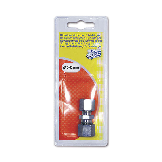 Raccordo riduzione gas • Ø 8/10 mm • blister