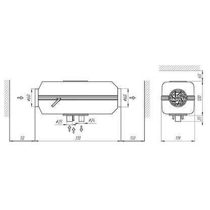 Autoterm Air 2D con pannello PU-5