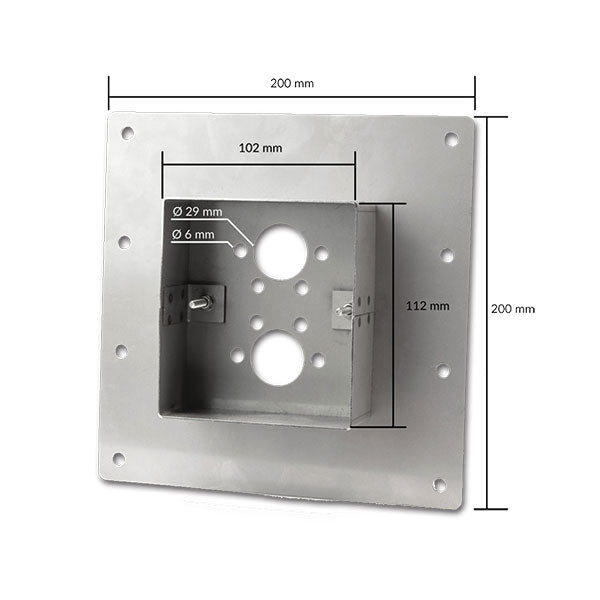 Staffa montaggio pavimento AIR 4D • H 40 mm