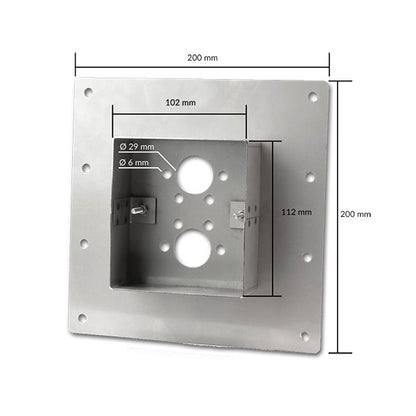 Staffa montaggio pavimento AIR 4D • H 40 mm