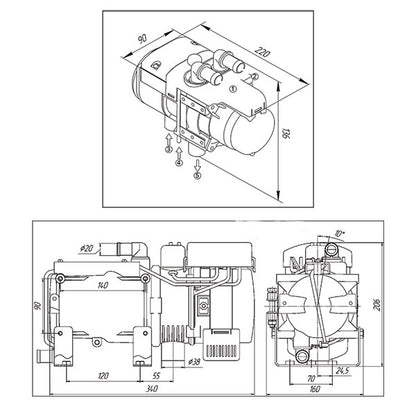 Autoterm flow 5D-Kit mit Comfort-Panel