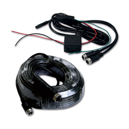Schwarzes Rückfahrkamera-Kit mit IR • 7"-Monitor