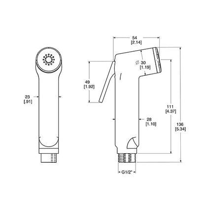 Doccia shut off ABS cromo