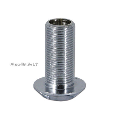 Rubinetto singolo sinistro Chrome • canna abbattibile