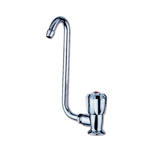 Rubinetto singolo destro Chrome • canna abbattibile