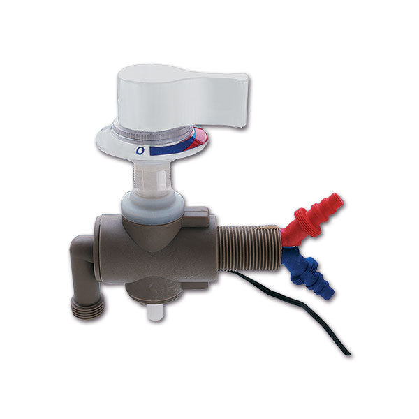 Miscelatore sottotavolo • manopola bianca