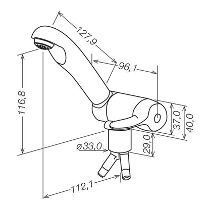 Miscelatore Style • micro-interruttore • Ø 33 mm