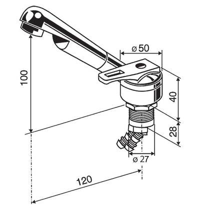 Miscelatore Ceramik per foro • Ø 27 mm