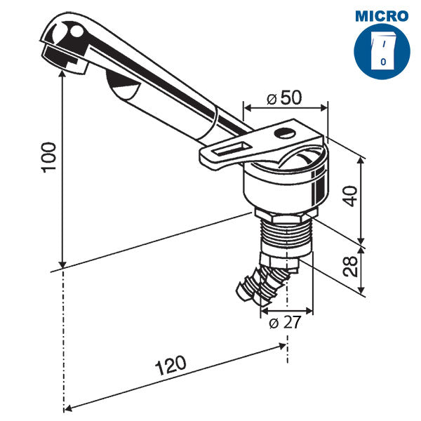 Miscelatore Ceramik per foro • Ø 27 mm