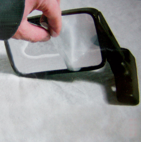 Specchio deformabile ritagliabile