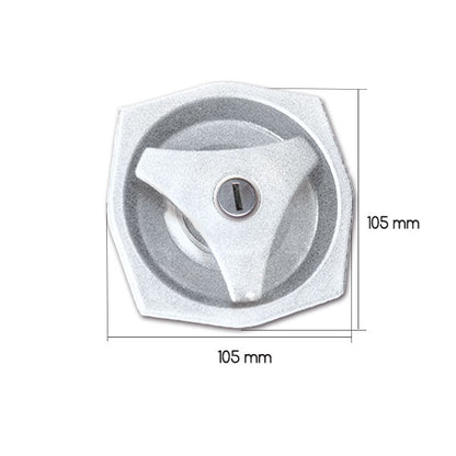 Serratura esterna 1033 • bianca