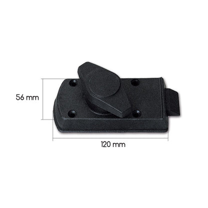 Schwarzer Innenmechanismus mit Schmetterling