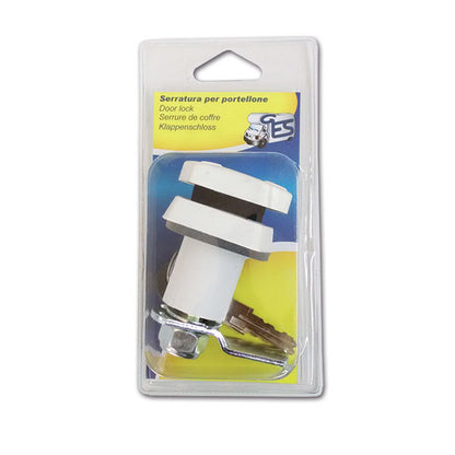 Schloss 1036 • weiß • Zylinder und Schlüssel • Blister