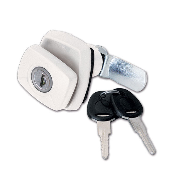 Schloss 1036 • weiß • Zylinder und Schlüssel • Blister