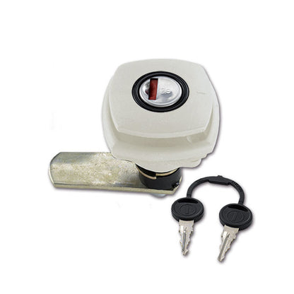 Serratura 1047 • con coppia chiavi • bianca