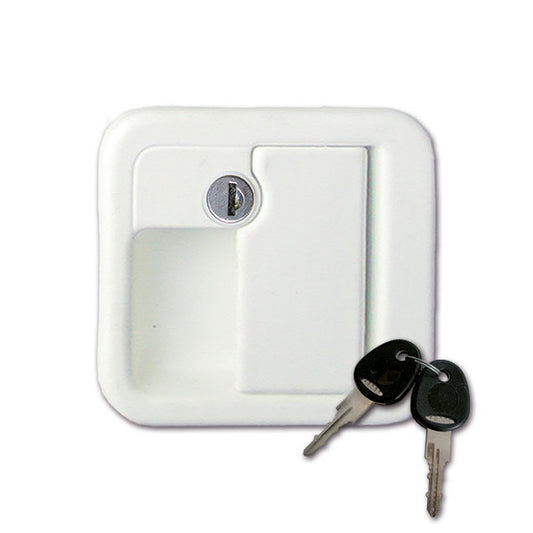 Serratura esterna 1059 • bianca • con chiavi