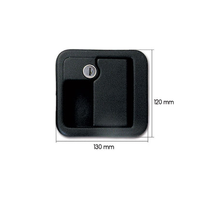 Serratura 1059 completa • nera • sacchetto