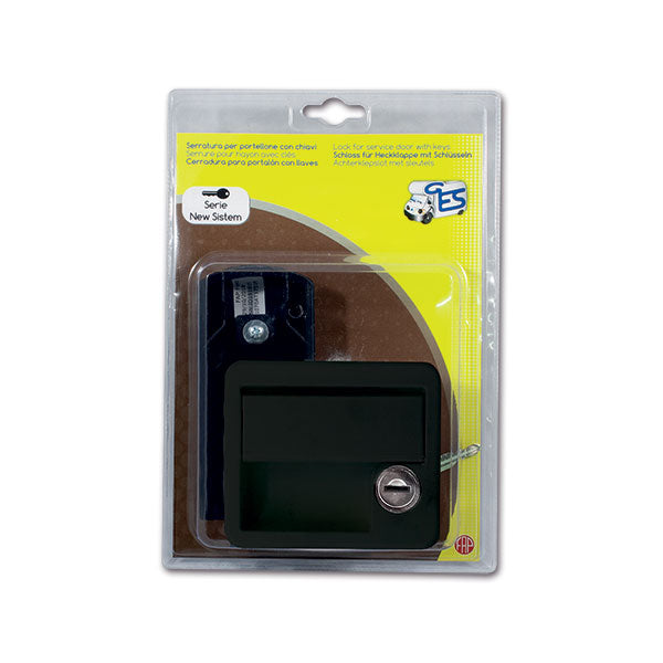 Serratura 1070 completa • nera • blister